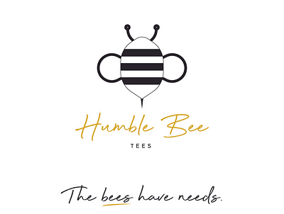 Humble Bee Logo 5 branding design graphic design illustration logo typography vector