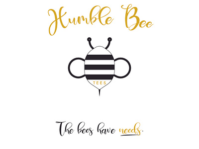 Humble Bee Logo 6 branding design graphic design illustration logo typography vector