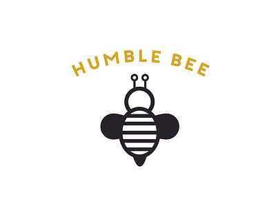 Humble Bee Logo 7 branding design graphic design illustration logo typography vector