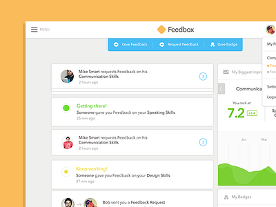 Feedbox - Web App Dashboard