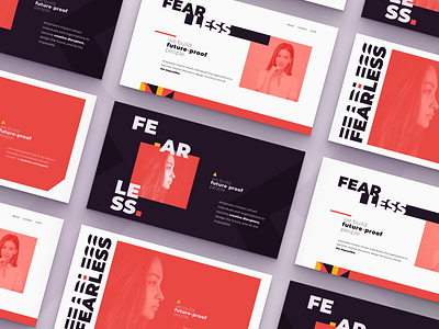 Fearless | Landing page redesign branding clean concept design image hero landing typography ui web website