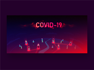 corona adobe illustrator analysis corona coronavirus covid 19 digital art illustration neon outbreak vector