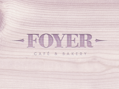 Foyer Cafe Logotype Proposal cafe chadomoto dimiter petrov emboss french lavender logo logotype mark sign simple symbol wood димитър петров