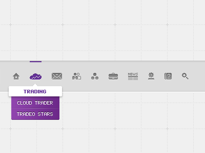 Tradeo App Web Interface Pixel Icons