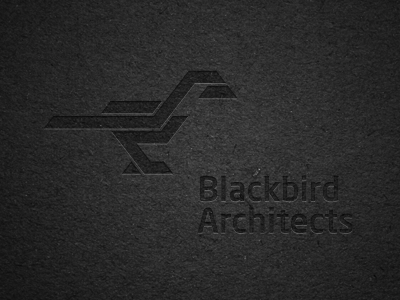 Blackbird Architects architects black bird brand branding chadomoto dimiter petrov identity logo logotype mark sign simple stylish stylize symbol димитър петров