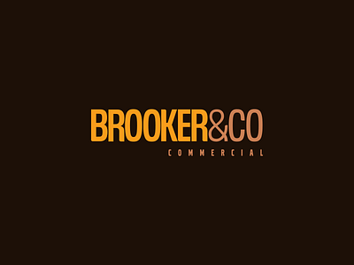 Brooker & Co australia branding commercial design estate logo real