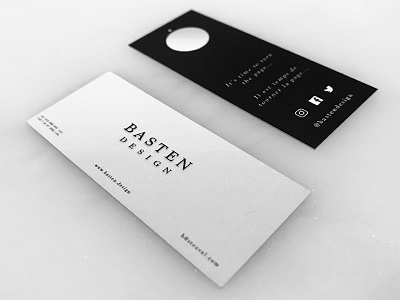 Basten Design - Mini Business Cards / Bookmark bookmark branding business businesscard card design logo