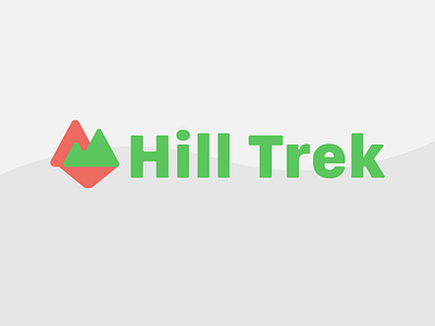 Hill Trek logo design graphic design hill design hill logo logo