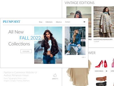 Fashion eCommerce Website Design app clothings design ecommerce ecommerce ui fashion graphic design ui web design website