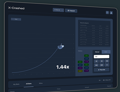 X-Crashed | Crypto Games bet bet games betting crash crash bet crypto design game game bet ui