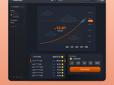 Speed Bet | Betting Site UI