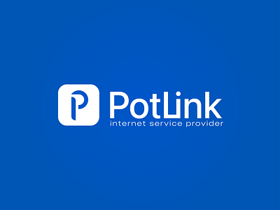 P letter logo - Potlink design graphic design illustration logo p letter typography