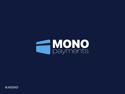 mono-payments logo credit card logo design graphic design illustration logo payment logo