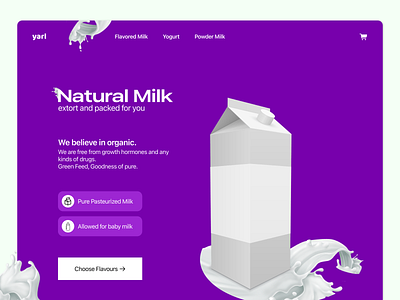 Yarl | Dairy Product | eCommerce Landing Page