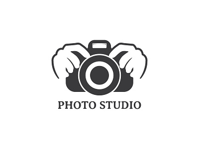 Camera and hand logo design business design logo vector