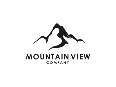 Mountain View Peaks, Landscape hills logo design vector design himalaya logo vector