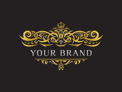 Luxury ornament vector logo design