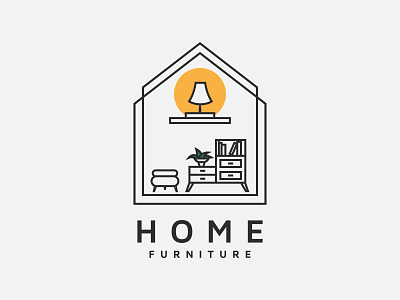 Home furniture logo design business design logo vector