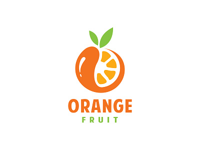 Fresh orange fruit or lemon lime logo design design healthy logo vector