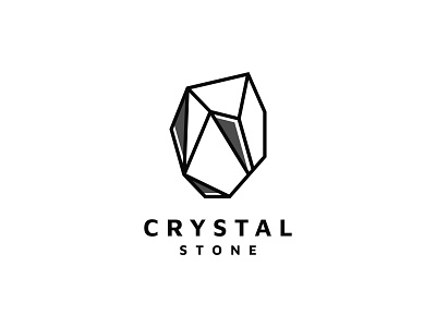 crystal stone logo vector icon illustration colorful design logo vector