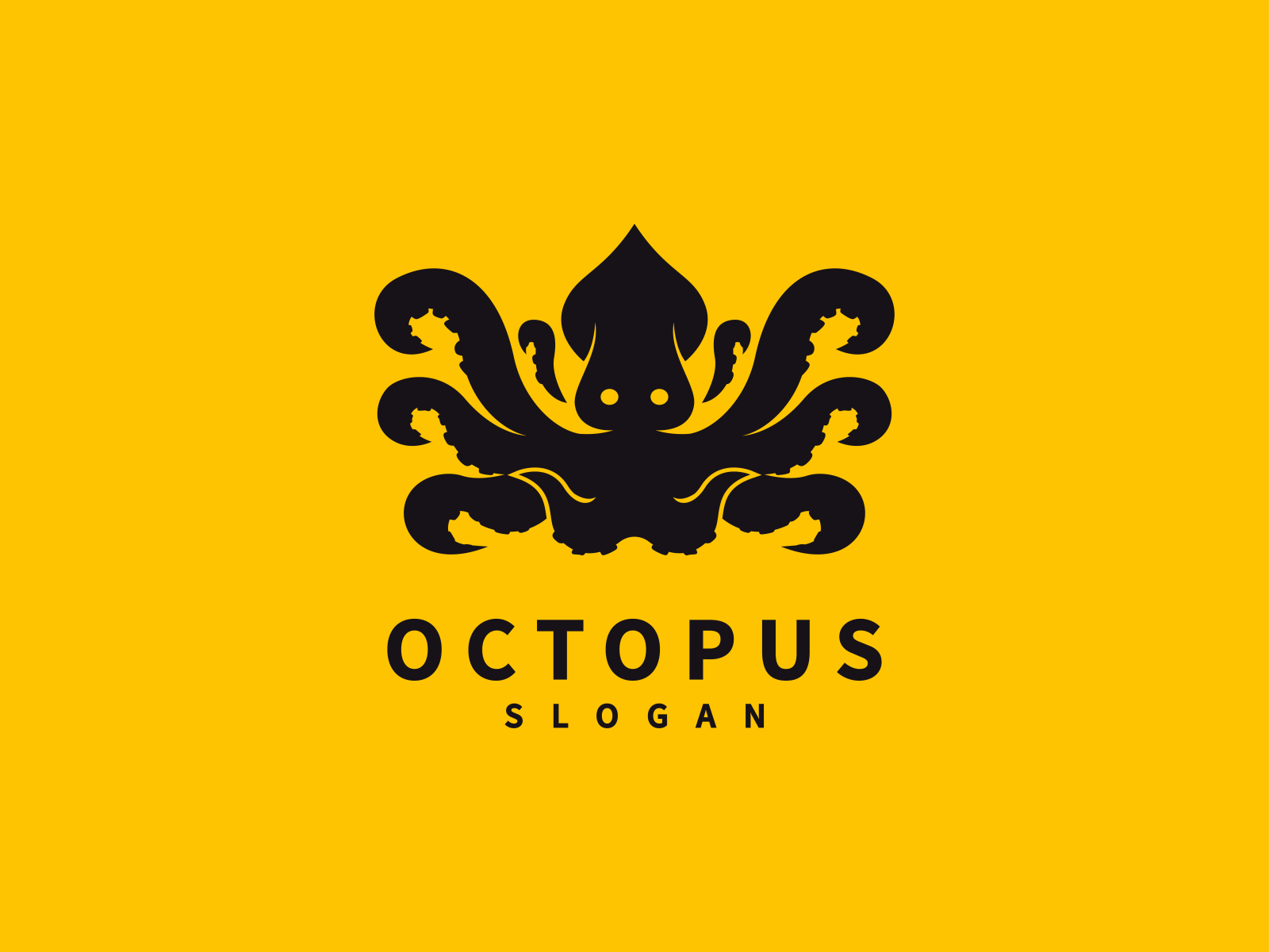 Octopus silhouette logo vector illustration by vexperlogo on Dribbble