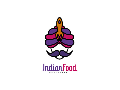 Indian Food restaurant colorful logo design culture design logo vector