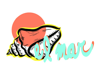 El mar branding design graphic design illustration logo typography