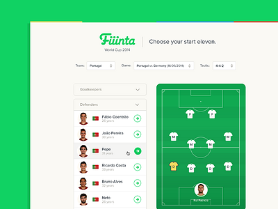 Fiiinta for World Cup 2014 cup drag drop free menu mockup os ui ux web world