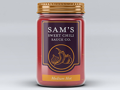 Sam's Sweet Chili Sauce Co. Concept by Andrew Vine on Dribbble