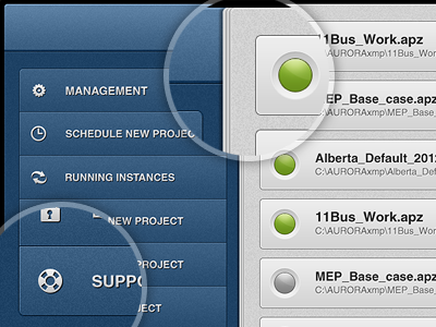 Project Management App 3d app application button depth management orb project project management texture ui