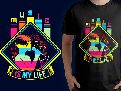 Music Lover T-Shirt Design custom t shirt music music lover t shirt music t shirt retro t shirt retro vintage t shirt t shirt vintage t shirt
