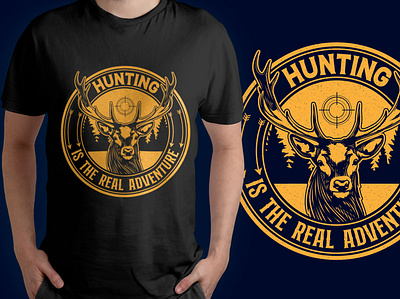 Hunting T-Shirt Design design graphic design illustration retro t shirt summer t shirt t shirt vintage t shirt