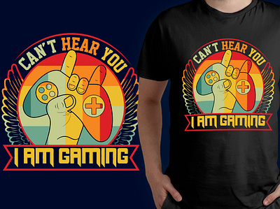 Gaming T-Shirt Design design gamer t shirt gamint t shirt graphic design illustration logo retro t shirt summer t shirt t shirt vintage t shirt