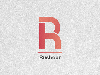 Rushour Logo debut helvetica logo monomark rushour typography