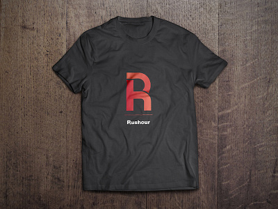 Rushour TeeShirt design helvetica logo rebound rushour t shirt