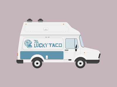 The Lucky Taco, Ponsonby auckland illustration lucky ponsonby taco truck