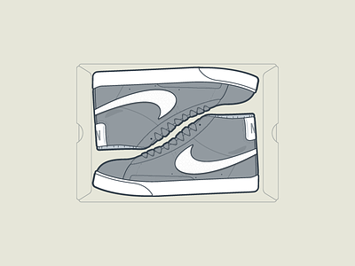Fresh Kicks: Nike Blazer Mid blazer fresh illustration kicks mid nike shoes sneakers