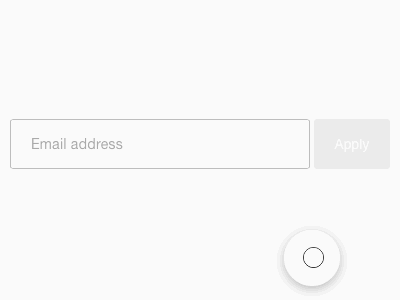Email receipts input interaction
