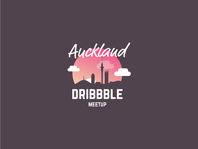 New Auckland Dribbble Meetup header image auckland cityscape cloud dribbble illustration meetup