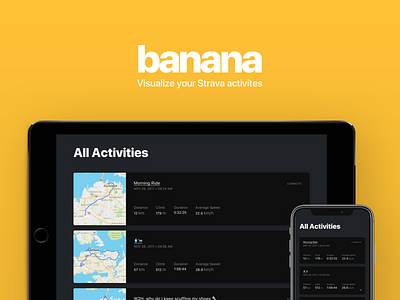 Banana - Visualize your Strava Activities