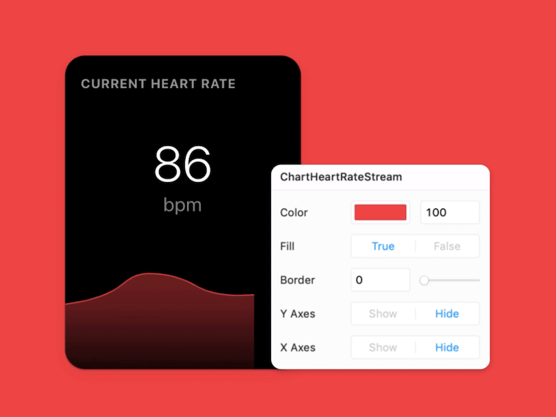 Framer X Heart Rate Chart