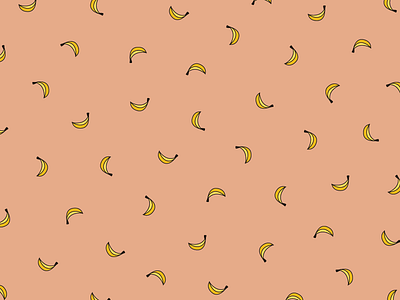 Bananas banana dribbble fruit illustration pattern
