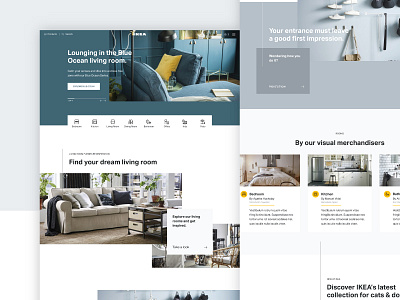 IKEA Redesign colors dribbble e commerce hero ikea landing page redesign shop ui ux web website