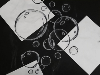 Bubbles black and white black and white bubbles drawing magic