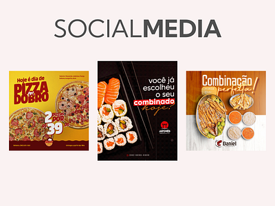 Social Media Restaurants (Mídias Sociais Restaurantes) graphic design photoshop social media