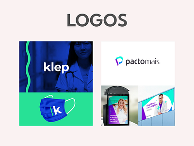 Logos Health Companies (Logotipos Empresas de Saúde) branding illustrator logo visual identity