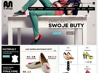 Fun in design design shoes shop web