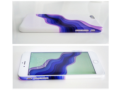 iPhone case color geometric iphone case modern purple wave