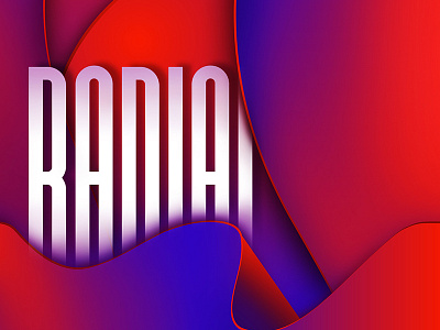 Radial 3d gradient modern type