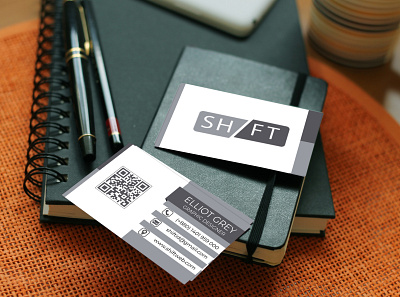 Professional Business Card black grey and white branding business card design designer graphic design illustration logo logo design professional business card v card